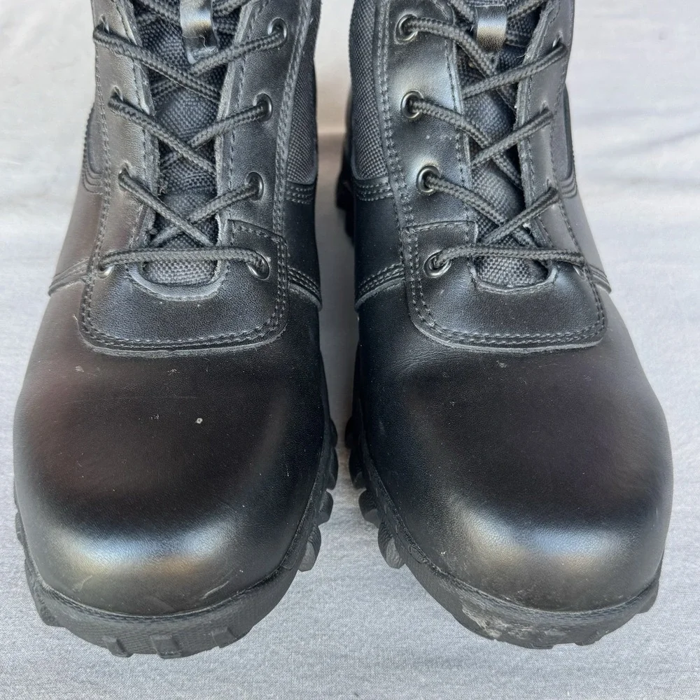 Size 12 -‎ MENS DIEHARD BLACK TACTICAL ZIP LACE SOFT TOE OIL RESISTANT BOOT